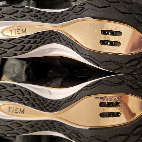 Tiem Shoes Tiem Black And Gold Slipstream Cycling Shoes Poshmark